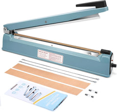 KINGSTAR 16-Inch Impulse Sealer | Heavy-Duty Manual Heat Sealer for Plastic Bags, Mylar & Shrink Wraps | Adjustable Heat Control | Free Repair Kit