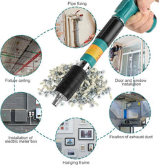 Manual Steel Nail Gun Tool with 15 Nails Heavy Duty Fastening Tool