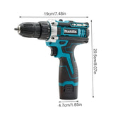 Makita 12V LXT® Lithium-Ion Cordless 1/3" Driver-Drill with Complete Toolkit