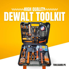55-Piece Complete Tool Set with Storage Case + DeWalt Electric Drill – Made in USA | DIY & Repair Kit
