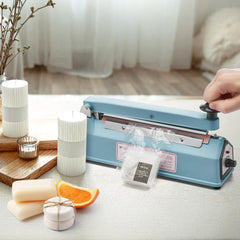 KINGSTAR Impulse Sealer 8-Inch | Heavy-Duty Manual Heat Sealer for Plastic & Shrink Wrap Bags | Adjustable Heat Settings + Repair Kit