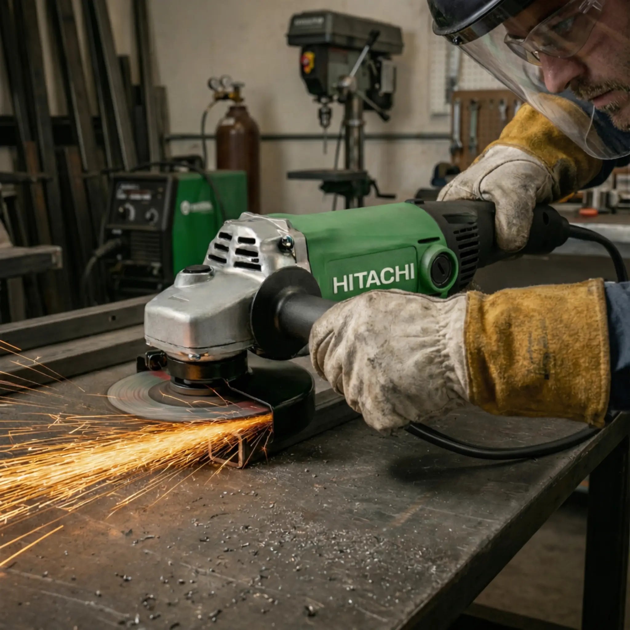 Hitachi G15SA2 150mm Angle Grinder | 1400W | 100% Copper Winding | Copper Lifetime Warranty.