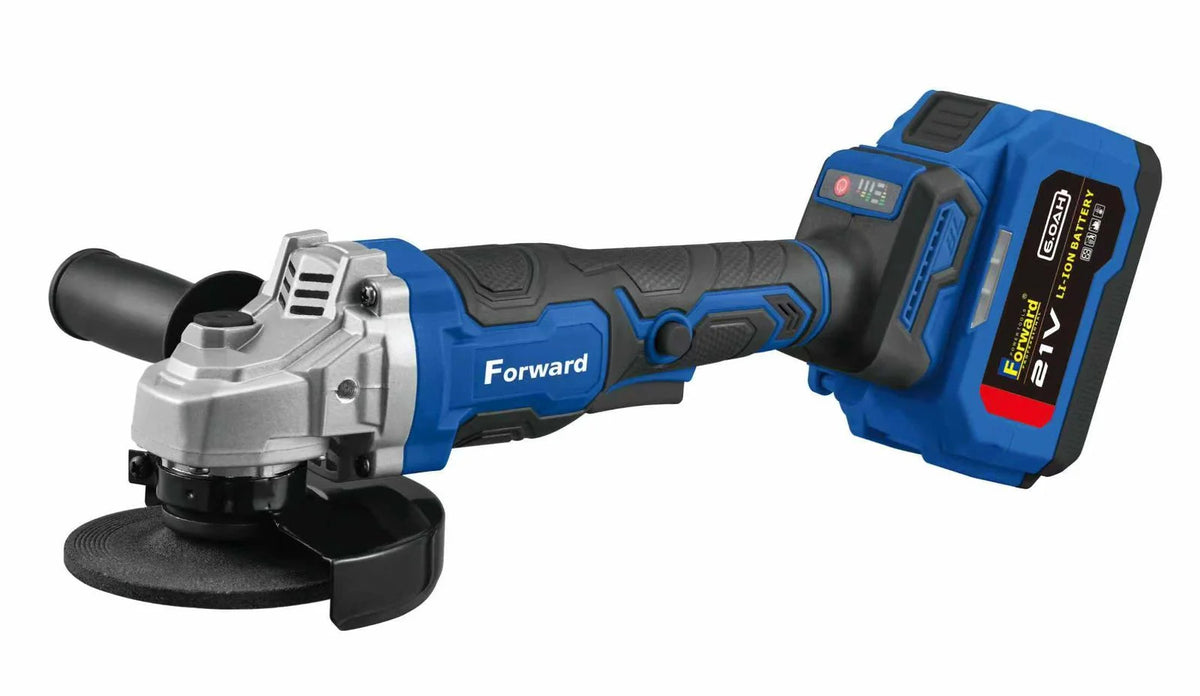 Forward 21V Brushless Angle Grinder | Copper Lifetime Warranty | 15 Cell Dual Battery