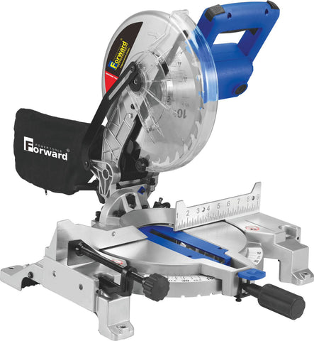 Forward 2500 Watt 10" (255mm) Miter Saw – Heavy-Duty Precision Cutter for Wood, PVC, Steel & More