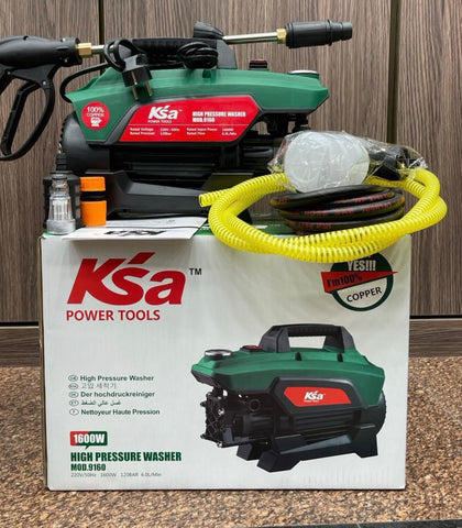 KSA Car Washer 1600W | 120 Bar High Pressure Washer – Powerful Cleaning for Home & Auto