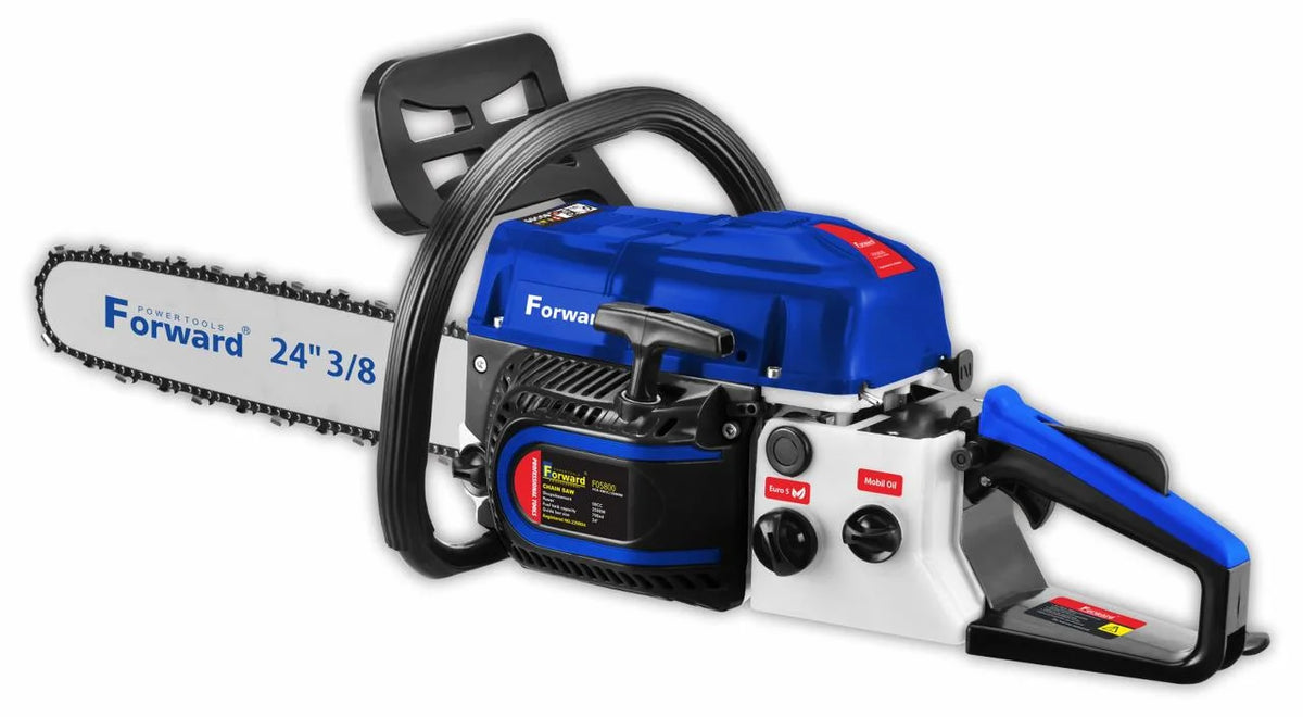 Forward 24-Inch Chainsaw – 58CC Heavy Duty Wood Cutter (1-Year Replacement Warranty)