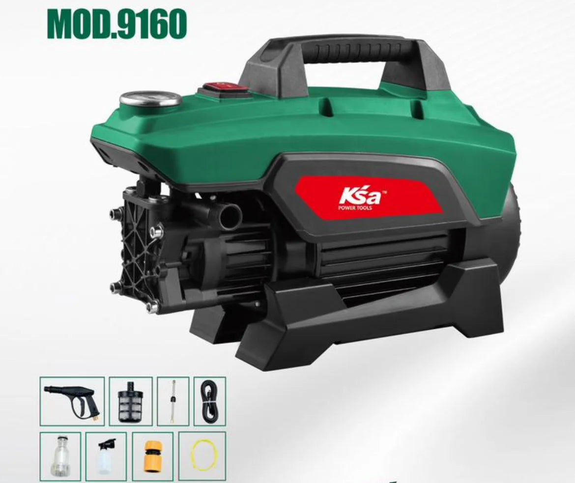 KSA 1600W High Pressure Car Washer – 120 Bar Powerful Cleaning Machine with BMC Kit