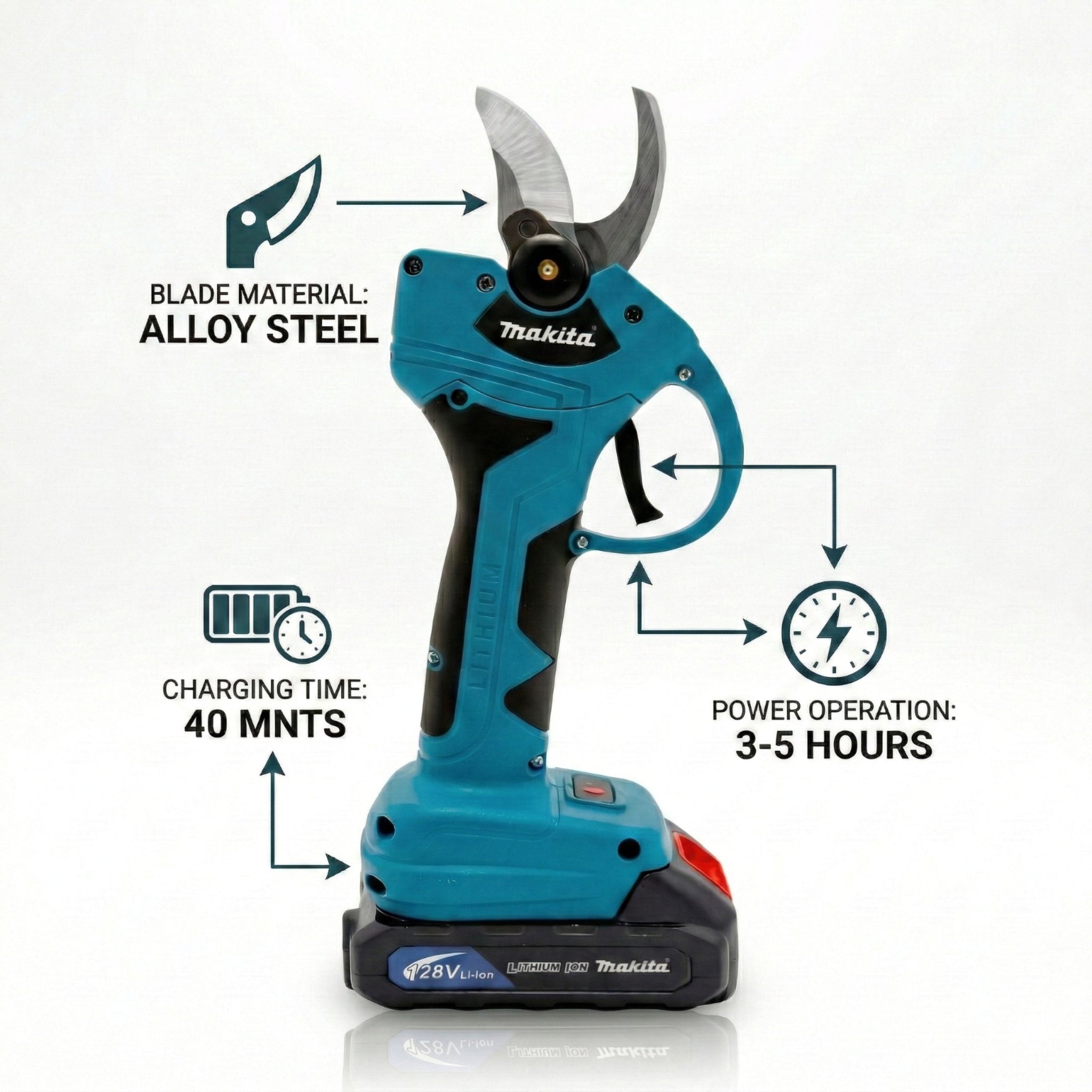 Makita Cordless Pruning Scissors – Professional Garden Cutting ToolKit