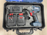 Brushless Cordless Impact Wrench Kit, 21V Double Li-Ion Batteries