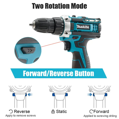 Makita 12V LXT® Lithium-Ion Cordless 1/3" Driver-Drill with Complete Toolkit