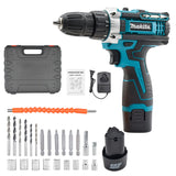 Makita 12V LXT® Lithium-Ion Cordless 1/3" Driver-Drill with Complete Toolkit